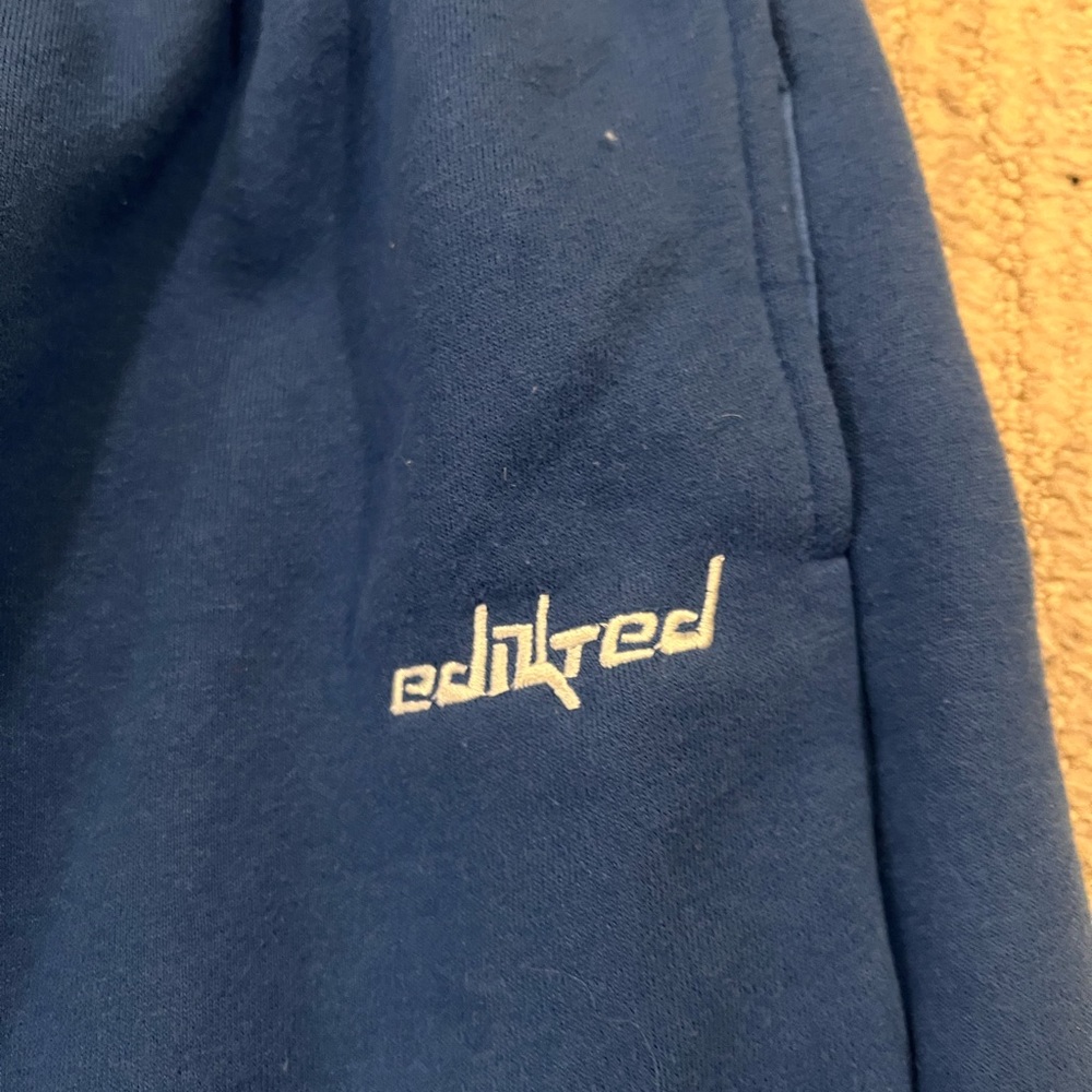 Edikted Blue Wide Leg Sweatpants